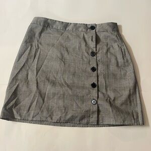 Plaid mini skirt